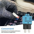 thumbnail image 3 of Miangastore 15A 32V DC Circuit Breaker Trip Fuses Standard Fuse Manual Reset (Blue), 3 of 9
