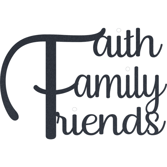 Faith Family Friends - Metal Wall Art