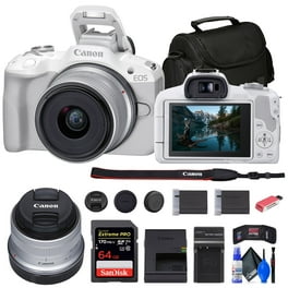 Canon EOS R50 Mirrorless Camera with 18-45mm Lens, Deco Gear Canon EOS R50 Mirrorless Camera with 18-45mm Lens, Deco Gear