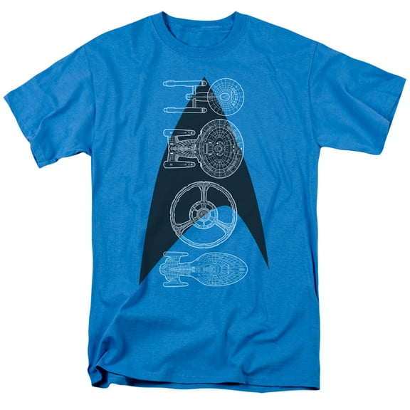 Star Trek - Line Of Ships - Short Sleeve Shirt - XXX-Large