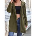 thumbnail image 4 of Liacowi Women Light Rain Jacket Waterproof Active Outdoor Trench Raincoat with Hood Ladies Lightweight Windproof Windbreaker, 4 of 7