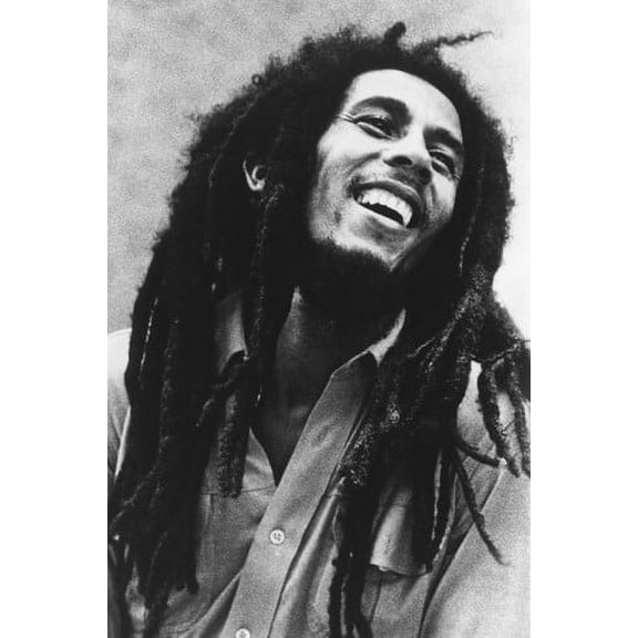 Bob Marley enigmatic smiling pose Reggae legend 24X36 Poster