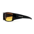 thumbnail image 4 of Xloop HD Lens Wrap Around Biker Style Sport Sunglasses Shiny Black, 4 of 4