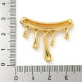 thumbnail image 3 of Brass Beads Cadmium Free & Lead Free Flow Bend Real 18K golden Plated 28x33.5x5mm Hole: 3mm, 3 of 3