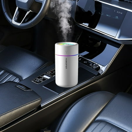 

Vehicle-mounted Humidifier Power Supply Via USB Power Cable Aromatherapy Machine Home Humidifier Low Noise Built-in Colorful LED Lights