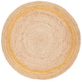 thumbnail image 2 of SAFAVIEH Natural Fiber Malandra Geometric Jute Area Rug, Beige/Gold, 3' x 3' Round, 2 of 6