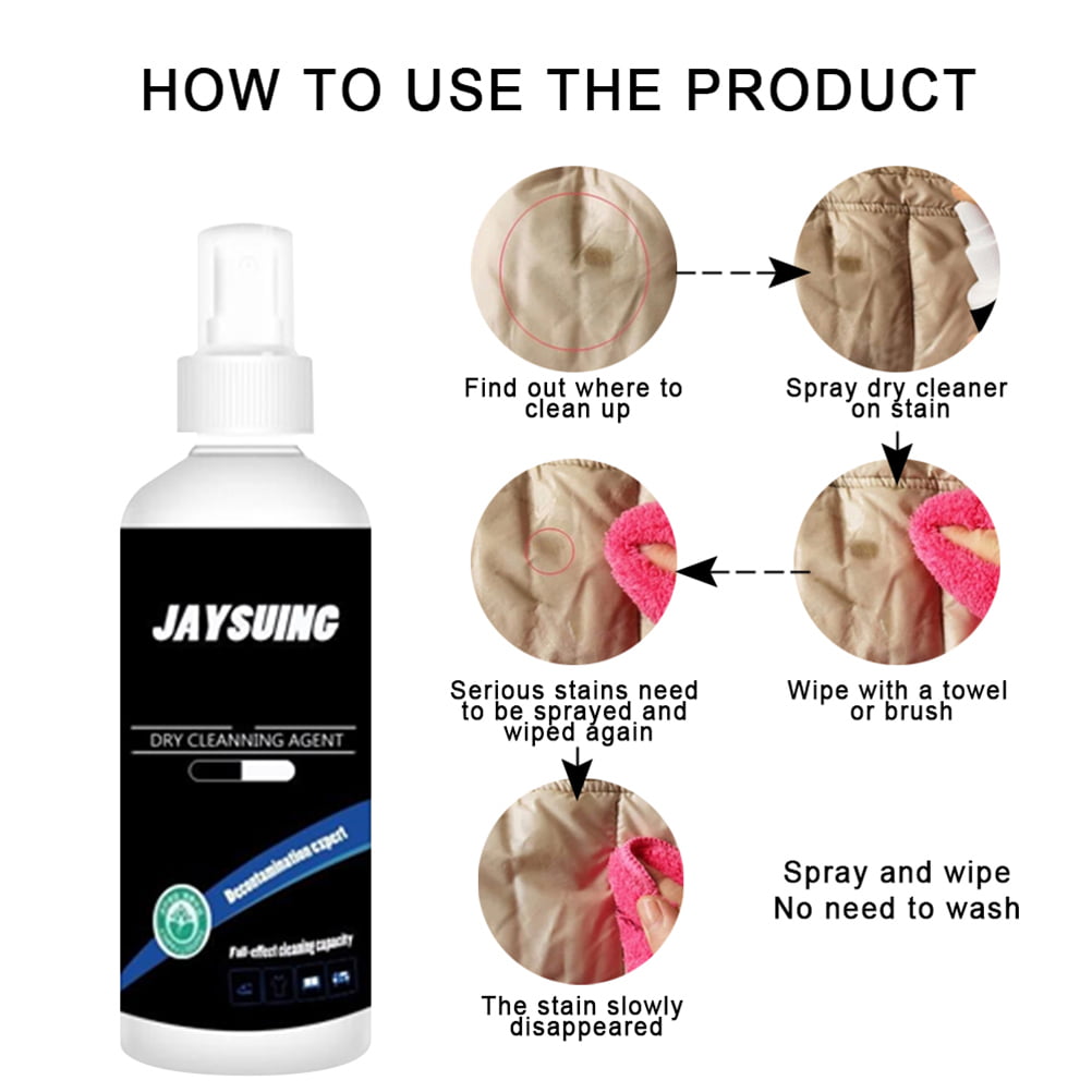 Jacket Cleaner Sofa Helmet Spray Bottle Waterless Clothes Dry Cleaning Agent 