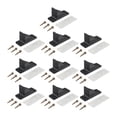 thumbnail image 3 of ZheElen 10Pcs Generic Snow Guards Easy to Use Accessories Practical for Roofing Black 100mm, 3 of 6