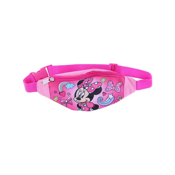 CTM® Girl's Minnie Mouse Adjustable Fanny Waist Pack