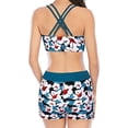 thumbnail image 2 of Gibobby Trajes de Baño Mujer Mujeres Bikini de talle Sexy Push Up Trajes de baño de dos piezas Traje de baño vintage Dos piezas Retro Halter Fruncido Cin(Azul celeste,M), 2 of 4