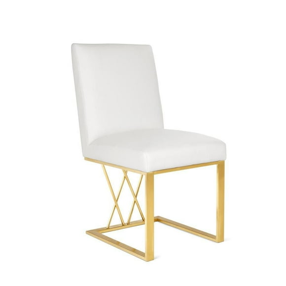Chaise de salle à manger blanche Home Gear