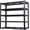 Black Wire, variant on Garage Shelving Unit, Heavy Duty Storage Shelves, Adjustable Metal Rack, Industrial Shelving for Basement, Garage, Basement, 24" D x 55" W x 84" H