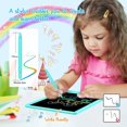 thumbnail image 3 of Tablero de escritura LCD, tablero de graffiti, tablero de dibujo en color de 10,5 pulgadas, regalo de viaje, adecuado para niñas y niños de 3, 4, 5, 6, 7 y 8 años (azul), 3 of 5