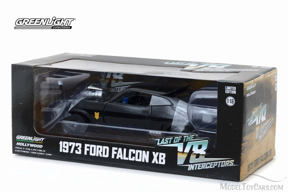 1973 Ford Falcon XB Last of the Interceptors, Black - Greenlight 12996 - 1/18 Scale Diecast Model Toy Car