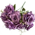 thumbnail image 7 of Decoration Simulation 7-Head Flower Weddings Home Decor Blue Red Purple Rosy, 7 of 7