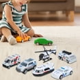 thumbnail image 3 of 6pcsAmbulance Vehicle Model Pull Back Set 1:64 Alloy Simulation Car Toys Pull-Back Car Model Collection Toy Set For Children Boys And Girls, 3 of 8