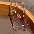 thumbnail image 2 of Funda transparente con estampado de flores de fresa de verano para iPhone 14 Pro, funda para iPhone 11, 13, 12, 15, 16 Pro Max, XR, X, 7, 8 Plus, funda a prueba de golpes, 2 of 4