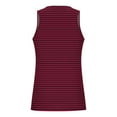 thumbnail image 3 of Yyeselk Mens Striped Tank Tops Sleeveless Workout Athletic Muscle Shirt Loose Fit Casual Crewneck Summer Beach T Shirts Red XXXL, 3 of 4