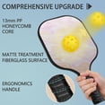 thumbnail image 2 of Pickleball Paddles Set Of 2, Fiberglass Surface, Liquid & Marble Print, 4 Balls & Bag, 2 of 5