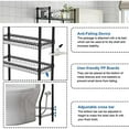 Untyo Adjustable 3Tier OvertheToilet Metal Bathroom Storage Rack