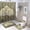 style-83, variant on 4 Piece Shower Curtain Sets Shower Curtain Set with Non-Slip Rugs Toilet Lid Cover And Bath Mat Swallows And Wisteria Waterproof Fabric Bath Curtains Animal Bird Farmhouse for Bathtub Decor