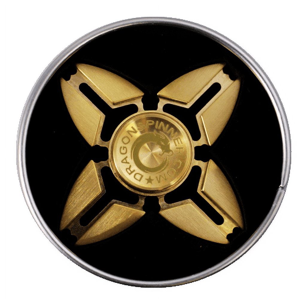 D8X Four-Winged Claws Brass Metal Fidget Spinner – Maximum Spin Time – Precision Crafted – Smooth & Silent Rotation – Stress Relief & Focus Aid