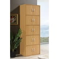 thumbnail image 3 of Hodedah 5-Shelf, 10-Door Multipurpose Cabinet, Beech, 3 of 6