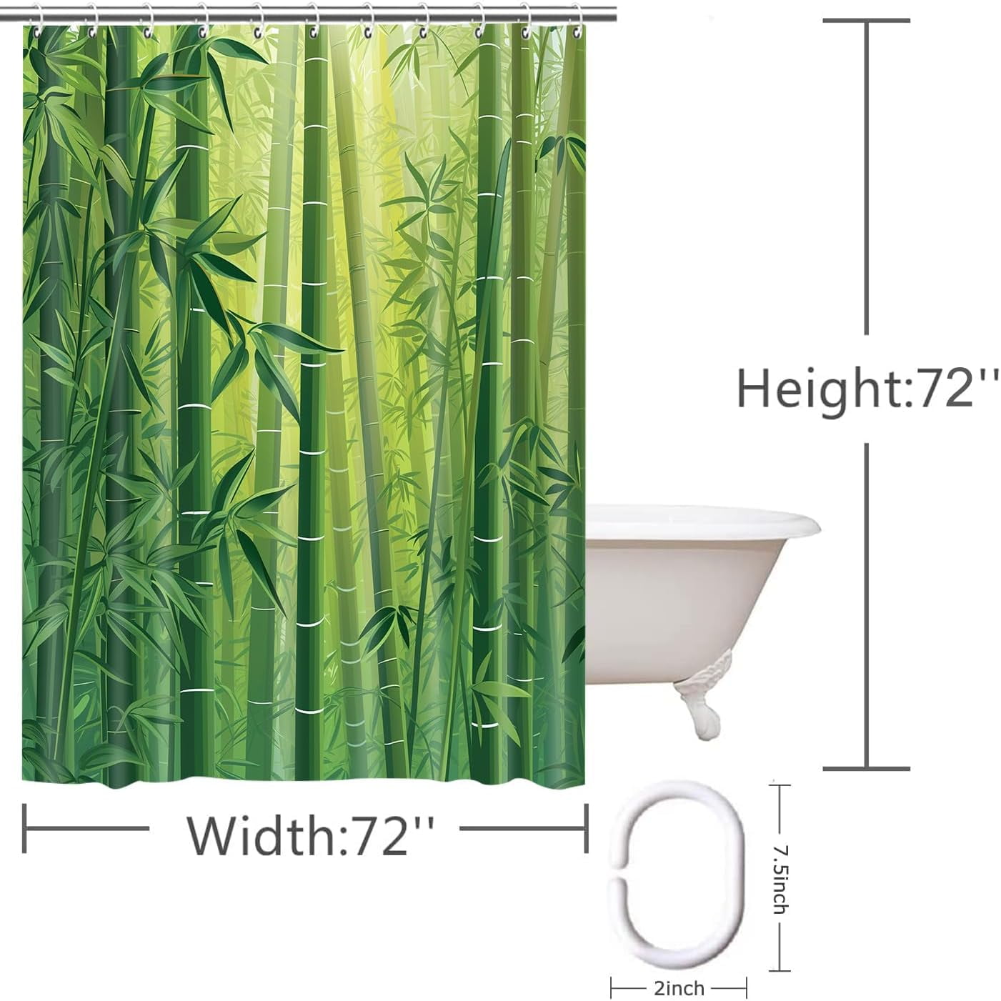 Navy Blue Floral Shower Curtain Set Bathroom Sets with Waterproof Fabric Shower Curtain and Non-Slip Rugs Toilet Lid Cover Bath Mat Decor with Hooks(72x72 Inch)