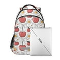 thumbnail image 6 of ALAZA Red Cherry Bow and Daisy Flower Backpack Elementary School Bag Bookbag Travel Rucksack, 6 of 7