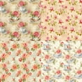 thumbnail image 2 of Floral Scrapbook Paper, 6'' x 6 '' Vintage Decoupage Cardstock Paper Pad for Aesthetic Bullet Junk Journal Photo Album Supplies 24 Sheets, 2 of 4