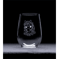 thumbnail image 2 of C&M Personal Gifts 17 oz Horse Floral Wreath Design Stemless Wine Glass, 2 of 5