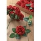 thumbnail image 2 of Flores artificiales Floroom, rosas falsas de espuma de color rojo oscuro (25 unidades), 2 of 6