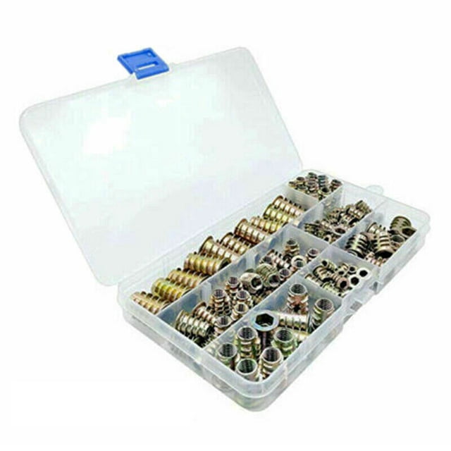 Yeacher 100Pcs Carbon Steel Open End Rivet Nut Kit Metric Rivnut Nutsert M4 M5 M6 M8