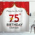 thumbnail image 1 of Ambesonne Floral Shower Curtain, Royal Birthday Party, 69"Wx84"L, Multicolor, 1 of 3