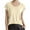 Light Yellow, variant on MIXUE Womens Summer Tops Solid Color Round Neck Short Sleeve Loose Casual Shirts For Women Tee Shirts Daily-Wear,Red,S