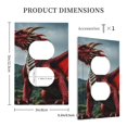thumbnail image 3 of Disketp Majestic Red Dragon Decorative Light Switch or Outlet Wall Plate with Safety Cover-Style S, 3 of 6