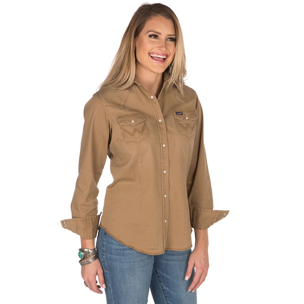 wrangler work shirts with snaps