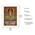 thumbnail image 2 of Ruth St. Denis & Ted Shawn - Denishawn Dancers - Vintage Dance Poster c.1920 - Fine Art Matte Paper Print (Unframed) 20x26in, 2 of 4