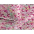 thumbnail image 3 of Ambesonne Floral Themed Quilted Bedspread Set 3 Pcs, Dreamy Watercolor Art, Twin, Mint Green Hot Pink Rose, 3 of 4