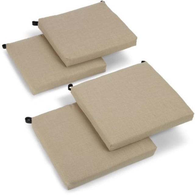 Coussin de Chaise en Polyester Filé de 20 Po sur 19 Po (Ensemble de Quatre) - Grès