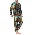 thumbnail image 2 of Balery Skeleton Chef BBQ Scene Pijama para Hombre de Dos Piezas con Manga Larga, Conjunto de Dormir y Descanso Suave con Bolsillos-XX-Large, 2 of 7