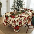 thumbnail image 6 of Christmas Tablecloth Red Rectangle Tablecloth, 60 x 84 inch, New Year''s Eve Tree Snowflake Floral Decoration Table Cover Waterproof and Oil Proof Table Cloth for Party Kitchen Dinner, 6 of 6