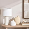 thumbnail image 2 of Bouclair Lampe de Table en Céramique Texturée Blanche, 2 of 8