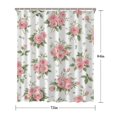 thumbnail image 5 of Pioneer Flower Floral Print Pattern Shower Curtain 72"x84" ,Bathroom Decorative Shower Curtains Set with 12 Hooks,Modern Waterproof Washable Shower Curtain, 5 of 6