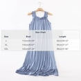 thumbnail image 4 of Asxite Womens Pajamas Solid Ruffle Sleeveless Loose Breathable Casual Loungewear Nightgown, 4 of 7