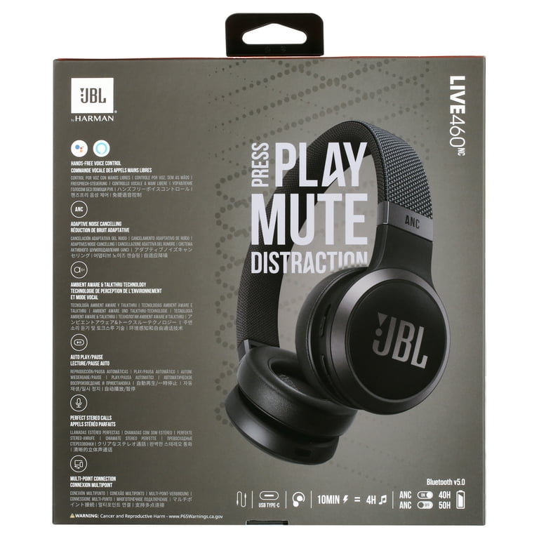 JBL Live 460NC - Wireless on-ear NC headphones - Black JBL Live 460NC - Wireless on-ear NC headphones - Black