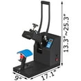 thumbnail image 2 of VEVOR Heat Press 6x3.75 inch Curved Element Hat Press Clamshell Design Heat Press for Hats Rigid Steel Frame No Stick Digital LCD Timer and Temperature Control (6x3.75Inch Clamshell Design), 2 of 9
