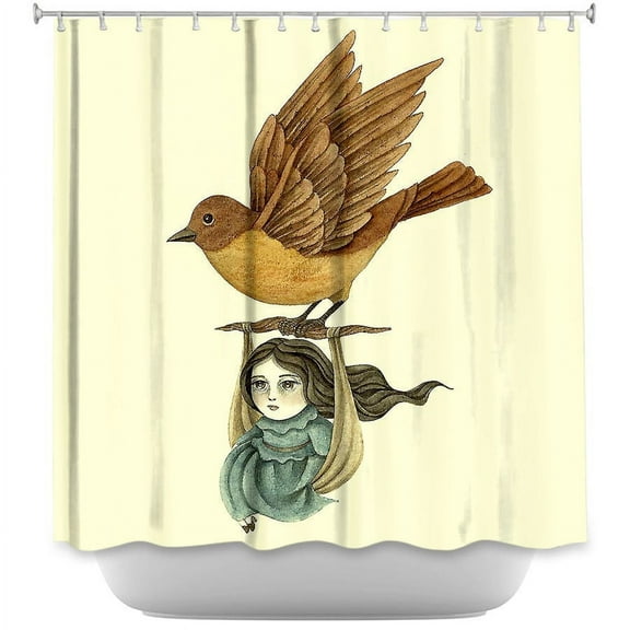 Shower Curtains - DiaNoche Designs - Midnight Travel