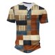 thumbnail image 4 of Camisas de Manga Larga para Hombres Casual Impreso Poliéster Botón Abajo Blusa, Cuello Redondo para el Uso Diario, Al Aire Libre Y de Fiesta, 4 of 5