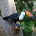 thumbnail image 5 of Figuras de acción de simulación de aves, animales, búho, flamenco, avestruz, loro, águila, guacamayo escarlata, pavo real, tucán, albatros, juguetes en miniatura, 5 of 5